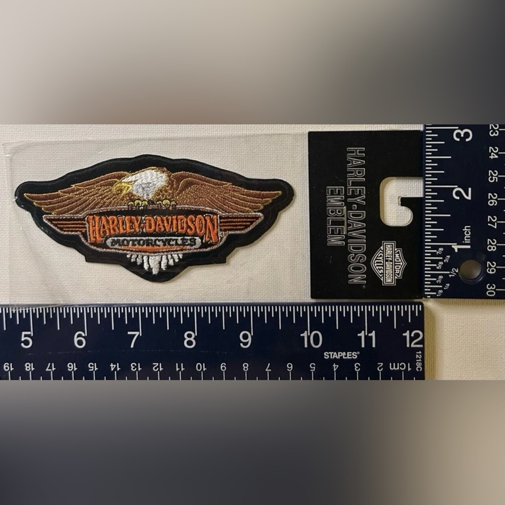 Authentic Vintage Harley-Davidson Motorcycles medium Eagle Wings Patch / Emblem